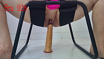 testing the erotic chair with super luscious pussy sec Konulu Porno
