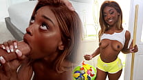 Hot black maid accepts to take off her clothes ... Konulu Porno