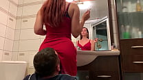 Mistress Sofi in Red Dress Use Chair Slave - Ig... Konulu Porno