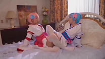 rem and ram playing tortillas with linkin park music in the background min Konulu Porno