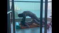 On a balcony in Cartagena, a young student gets... Konulu Porno
