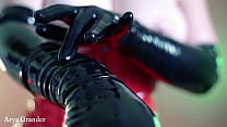 latex rubber gloves video fetish arya grander min Konulu Porno
