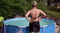 my first sheer video relaxed day at the pool sec Konulu Porno