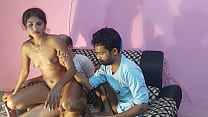 amateur threesome desi village girl having sex with two boyfriends hanif pk and sumona and manik min Konulu Porno