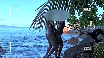 voyeur spy nude couple having sex on public bea... Konulu Porno