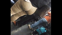 Thick bubble butt on train in nyc Konulu Porno