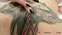 watch marie bossette getting an extreme tattoo on her clit min Konulu Porno