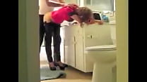 french slut gets fucked in the kitchen by her neighbor min Konulu Porno
