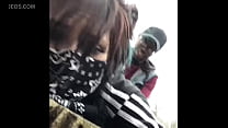 Masked fuck toy gets fucked in public during qu... Konulu Porno