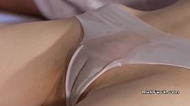 Small tits brunette gets cumshot from masseur Konulu Porno