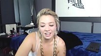 young sexy blonde in pigtails uses a toy in her perfect pussy flirtcom min Konulu Porno