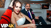 vip k random passerby scores luxurious bride in the wedding limo min Konulu Porno