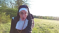 this nun gets her ass filled with cum before she goes to church min Konulu Porno