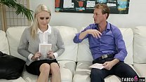 jehovas witness blonde converting people left and right min Konulu Porno