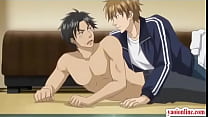 Hentai gay couple having a tongue sex Konulu Porno