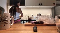 young amateur wife does the dishes when the voyeur cam is on min Konulu Porno