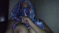 real arab milf in hijab mom masturbates while husband in other room real hijab mom squirting pussy min Konulu Porno