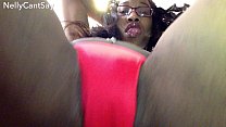 Cute ebony girl with glasses puts her pussy in ... Konulu Porno