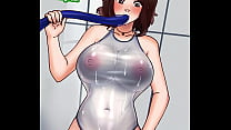Filling Out Her Suit (breast expansion animation) Konulu Porno