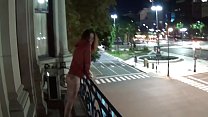 outdoor public pissing from a balcony in america min Konulu Porno