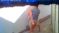 cctv camera caught couple fucking outside public restaurant min Konulu Porno