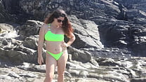 stepson surprised his stepmom with huge gushing squirt on the beach min Konulu Porno