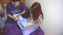 I fucked my college mate while studying Konulu Porno