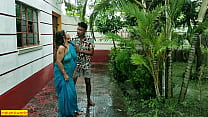 Indian Hot Aunty Outdoor Sex at Rainy Day! Hard... Konulu Porno