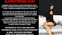 Hotkinkyjo fuck her ass with enormous size dild... Konulu Porno