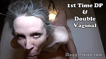 1st Time DP and Double Vaginal for Skinny MILF Konulu Porno