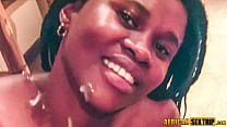 south african teen ebony waitress gets heavy cumshot facial min Konulu Porno