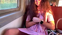 the girl 18 yo showed her panties on the train ... Konulu Porno
