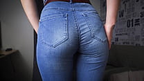 Blue Jeans Ass Tease In Full Back Panties Konulu Porno