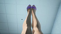 Japanese Girl Office Pantyhose Footjob 3D Anima... Konulu Porno
