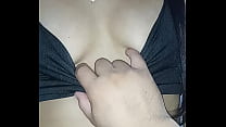 daddy do you like my tits you can pet them while we watch hentail teen little stepdaughter gets her perfect natural tits groped real home video innocent min Konulu Porno