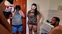 making of and backstage recording from brazilian lesbian couple fucking with two friends at motel room min Konulu Porno