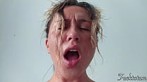 sweaty and intense sex couple orgasm sweat fetish cowgirl beautiful agony face real pov min Konulu Porno