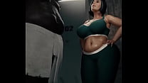FAT BLACK MEN FUCK GIRL BIG TITS 3D GENERAL BUT... Konulu Porno