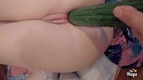 Big Cucumber in my ass, then stepdaughter have ... Konulu Porno