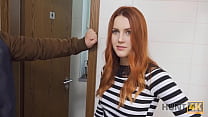 hunt k belle with red hair fucked by stranger in toilet in front of bf min Konulu Porno