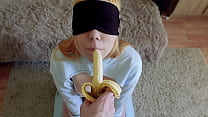Cheated Silly Step Sister in blindfolded game, ... Konulu Porno