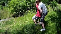 Teen lad caught in the woods, got tied up, a. a... Konulu Porno