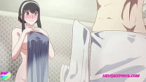 ex couple bathroom reconciliation sex in the shower uncensored anime min Konulu Porno