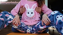 stepbrother teasing small tits and wet pussy stepsister in pajamas min Konulu Porno