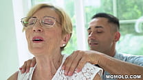 kinky old chubby gilf malya has a lucky day gets to hop on a young dong min Konulu Porno