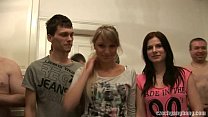 GIRLFRIEND AND HER GET FUCKED AT CZECH GANG BANG Konulu Porno