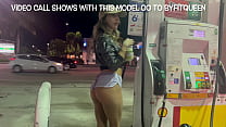 cute amateur teen tease the public in gas station min Konulu Porno