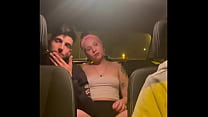 friends fucking in a taxi on the way back from ... Konulu Porno