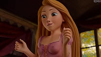 Rapunzel sees cock and tries footjob [Animation] Konulu Porno