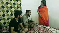 Indian hot xxx threesome sex! Malkin aunty and ... Konulu Porno